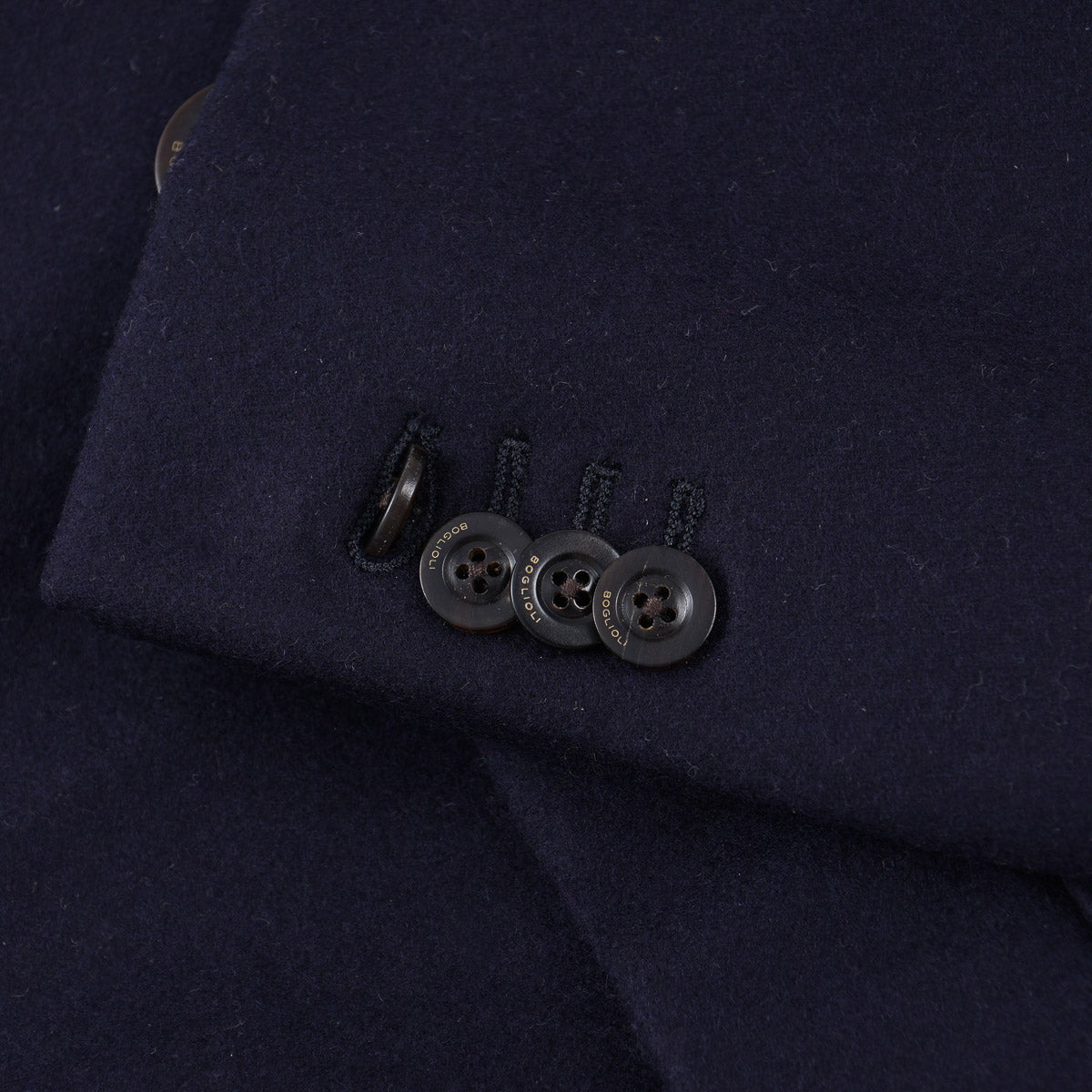 Boglioli Double-Breasted Wool Overcoat