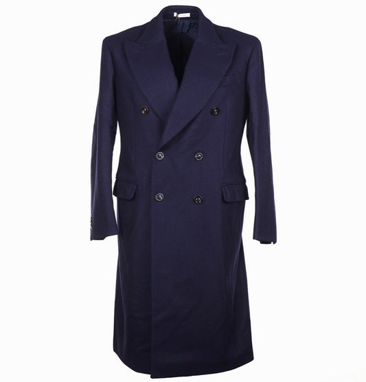 Boglioli Double-Breasted Wool Overcoat