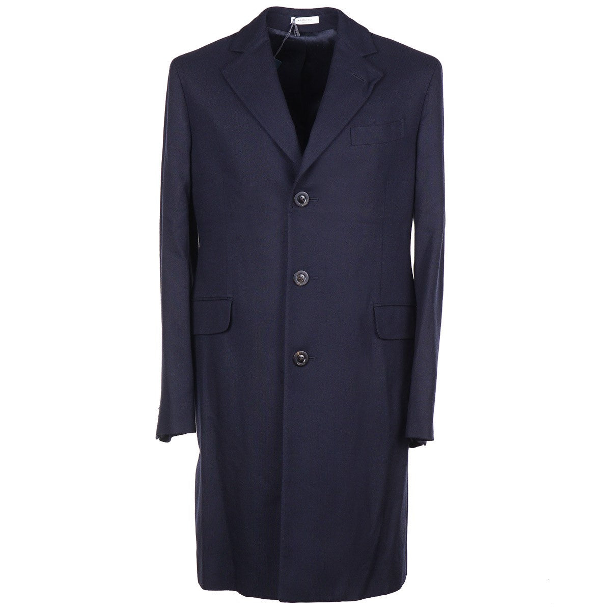 Boglioli Navy Pure Cashmere Overcoat