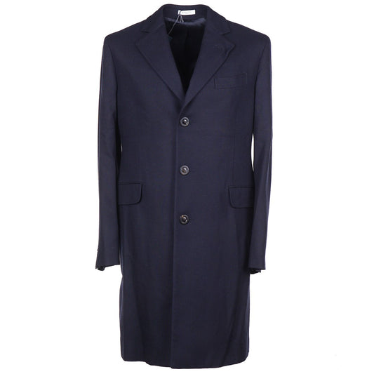 Boglioli Navy Pure Cashmere Overcoat