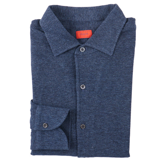 Isaia Pique Knit Jersey Cotton Shirt - Top Shelf Apparel