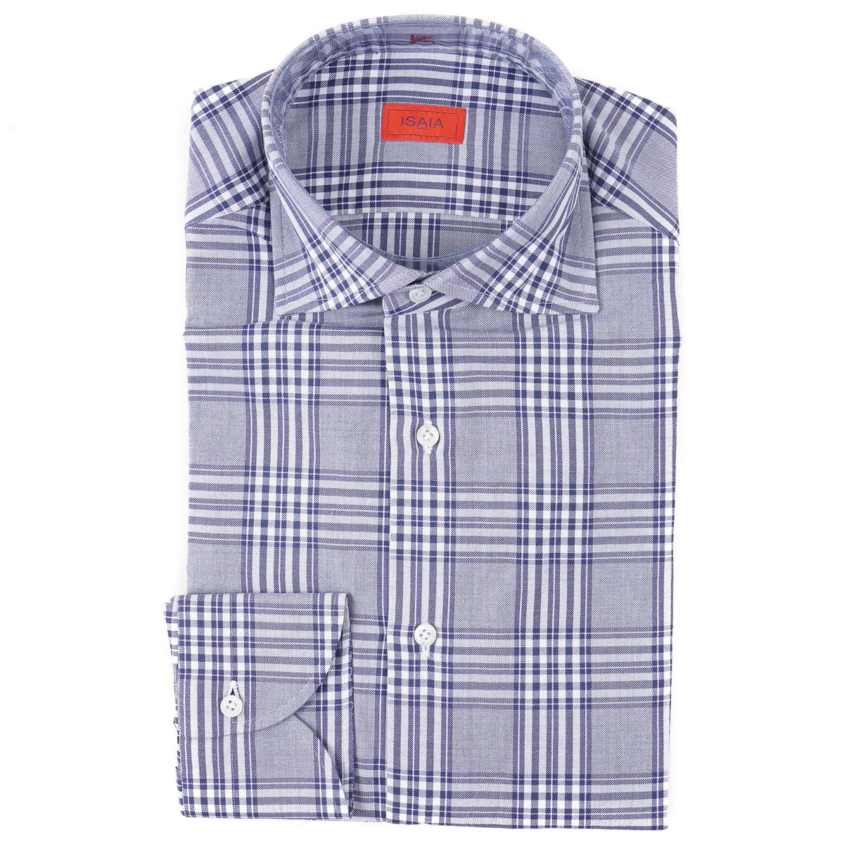 Isaia 'Mix' Tailored-Fit Cotton Shirt - Top Shelf Apparel