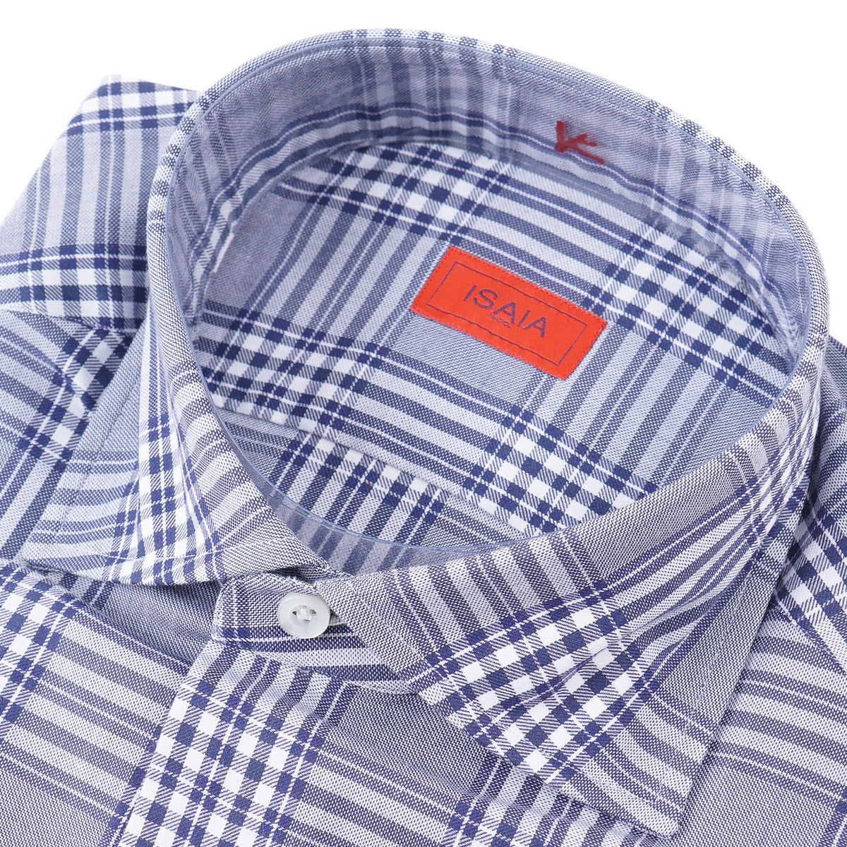 Isaia 'Mix' Tailored-Fit Cotton Shirt - Top Shelf Apparel