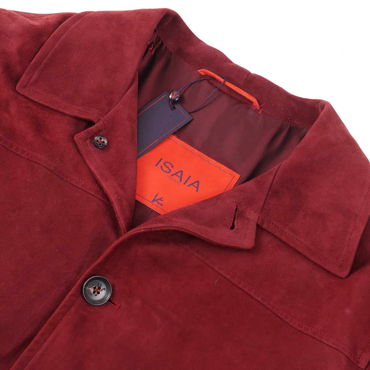 Isaia Lambskin Suede Coach Jacket - Top Shelf Apparel