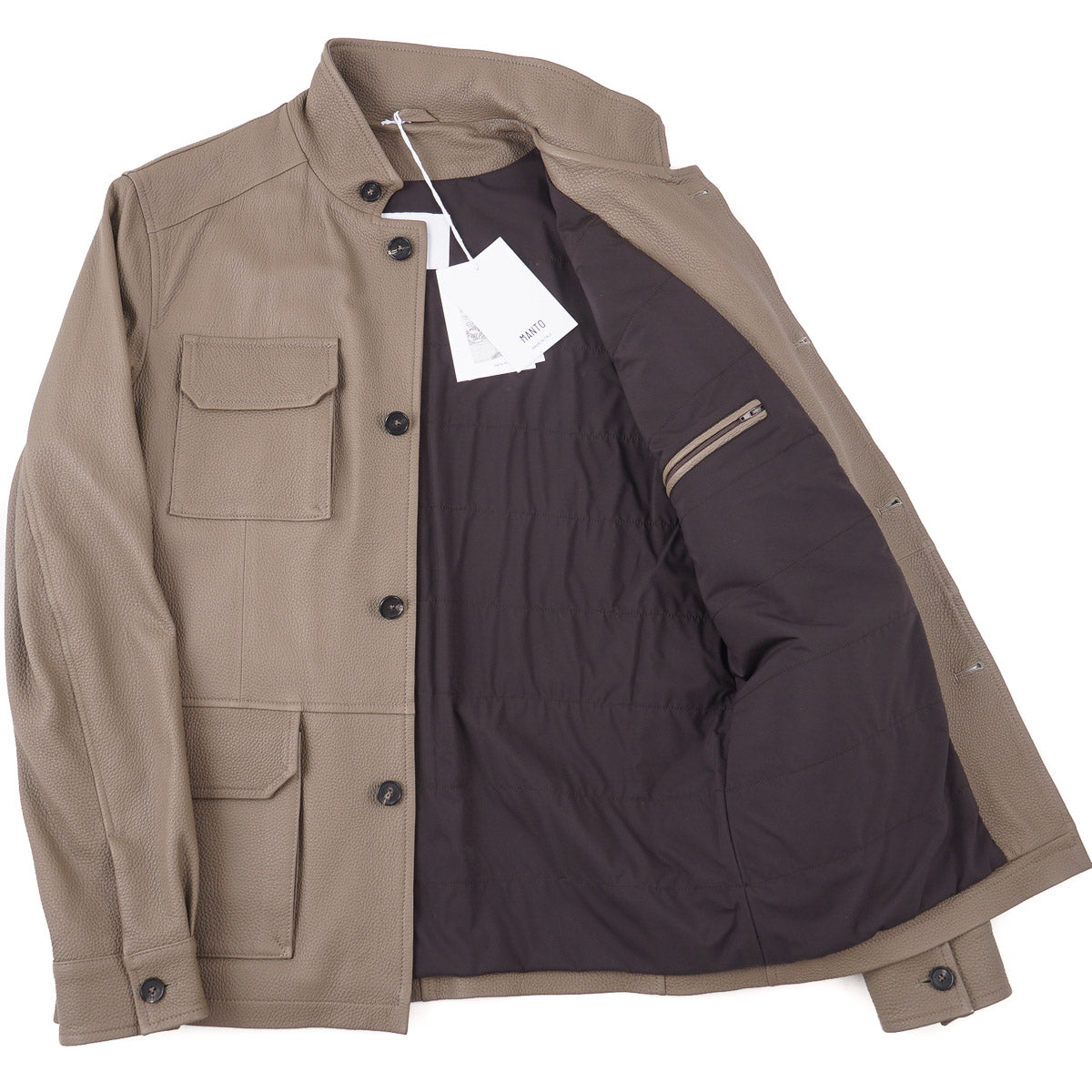 Manto Deerskin Leather Field Jacket - Top Shelf Apparel