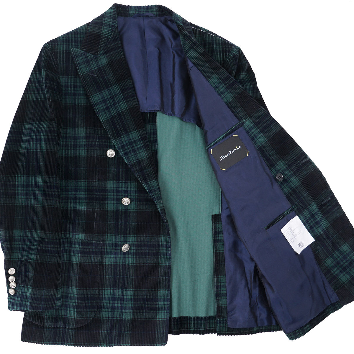 Sartorio Tartan Plaid Corduroy Blazer - Top Shelf Apparel