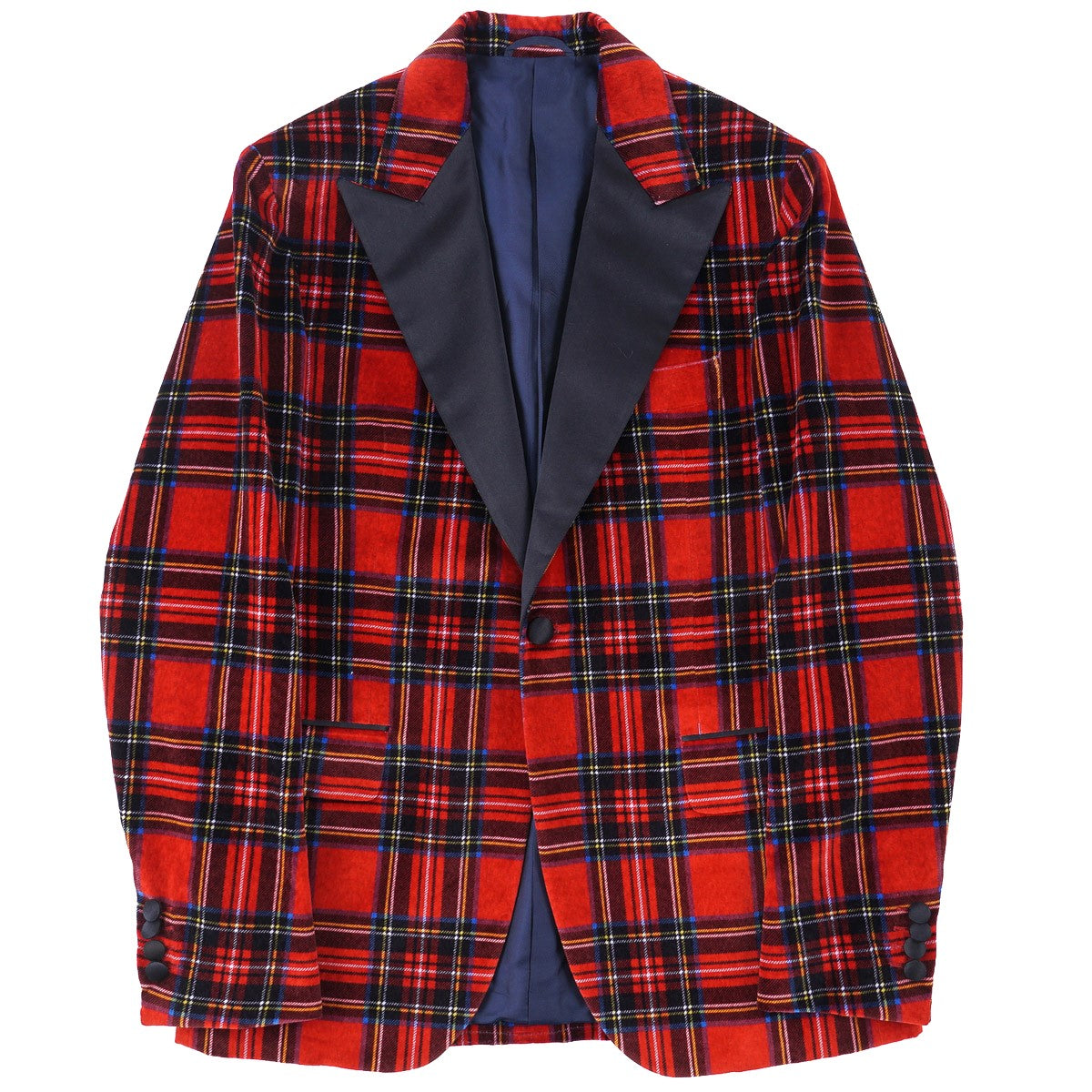Sartorio Tartan Plaid Velvet Dinner Jacket - Top Shelf Apparel