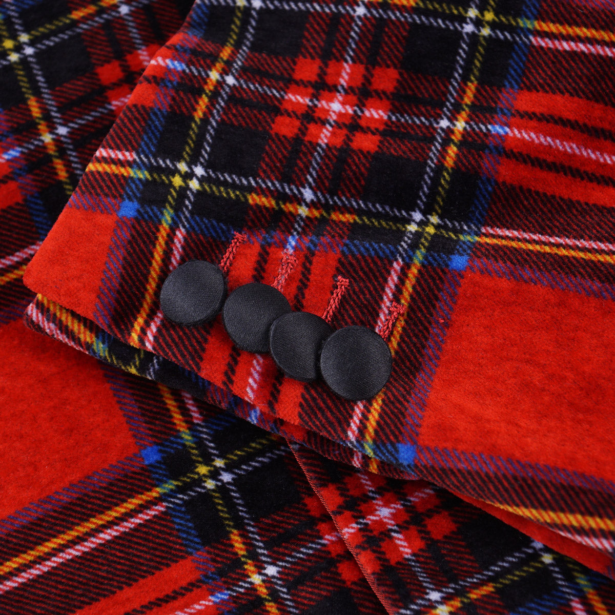 Sartorio Tartan Plaid Velvet Dinner Jacket - Top Shelf Apparel