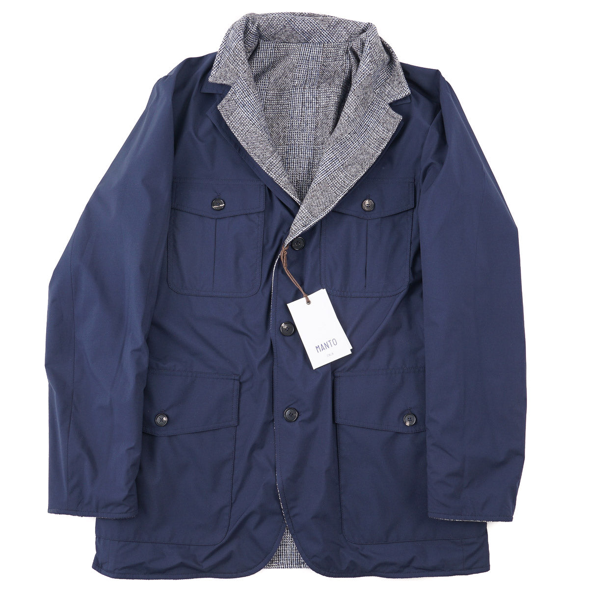 Manto Reversible Flannel Cashmere Blazer