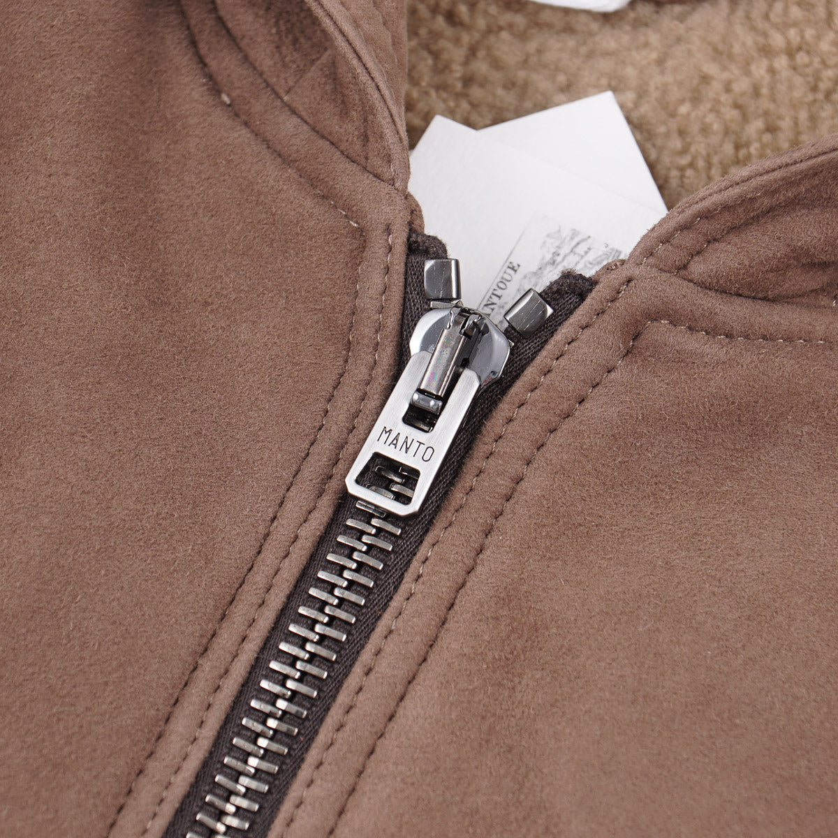 Manto Shearling Leather Hooded Jacket