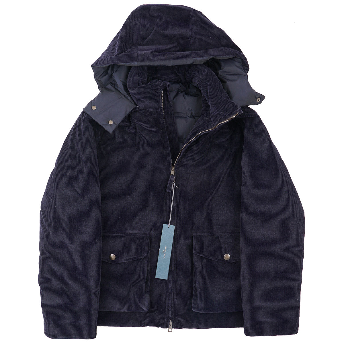 Boglioli Corduroy Hooded Down Jacket