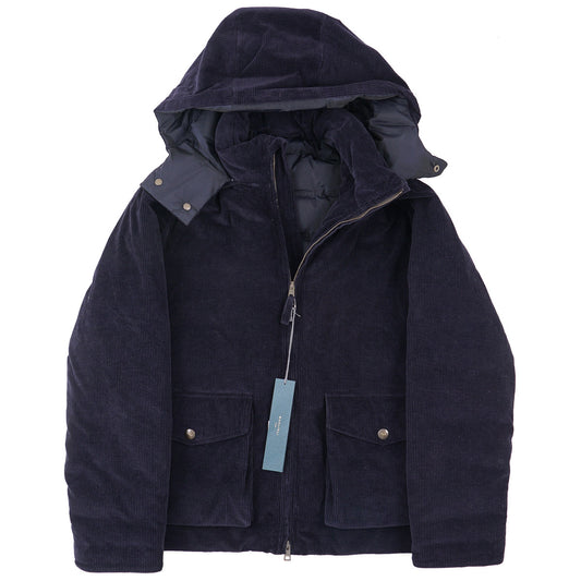 Boglioli Corduroy Hooded Down Jacket