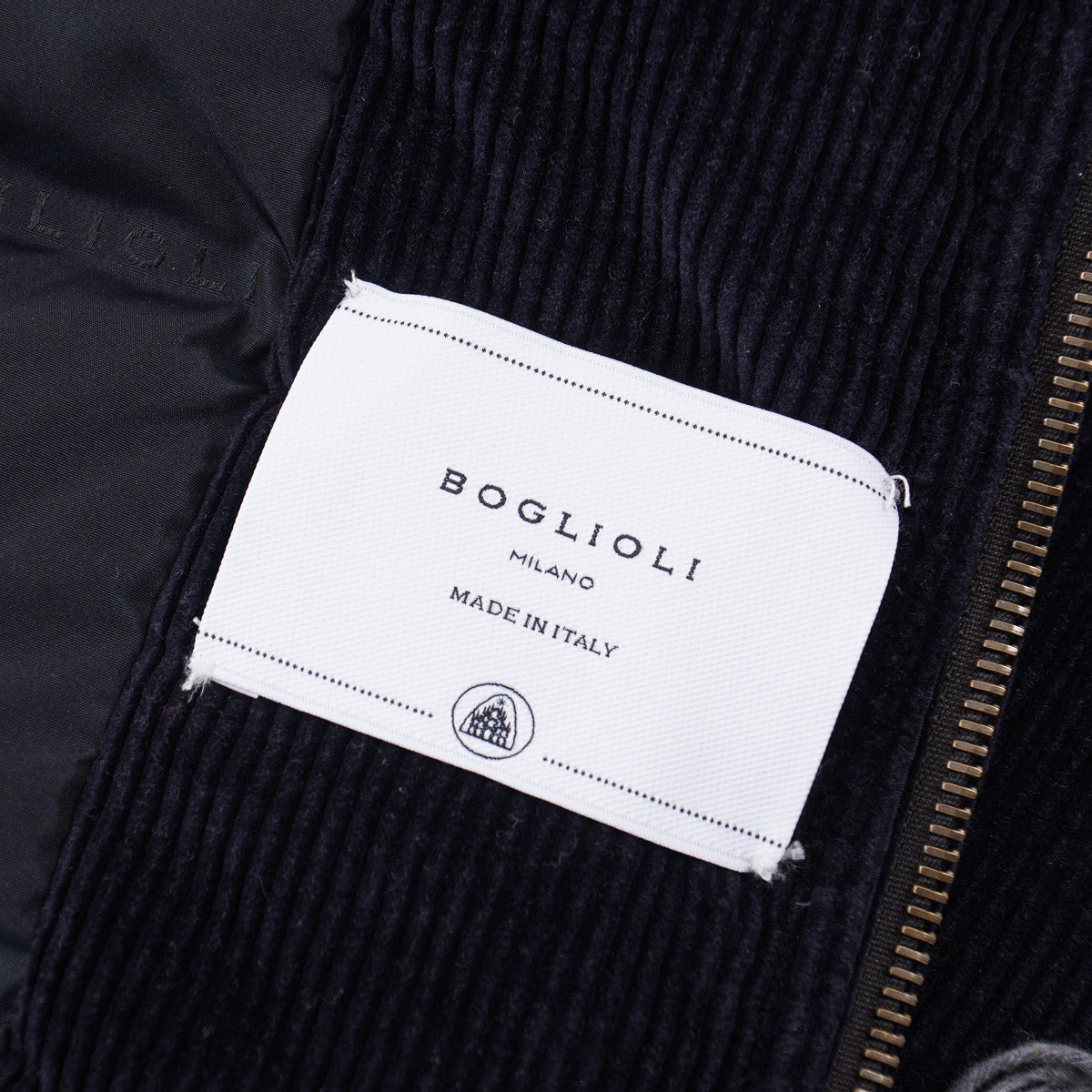 Boglioli Corduroy Hooded Down Jacket