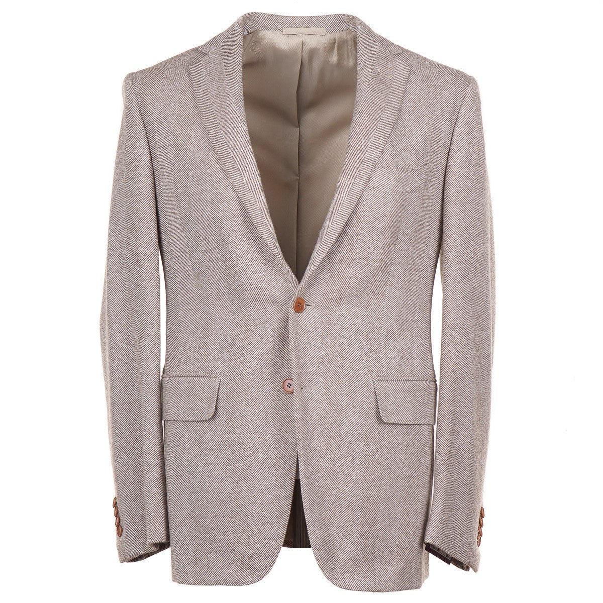 Sartoria Partenopea Herringbone Cashmere Sport Coat