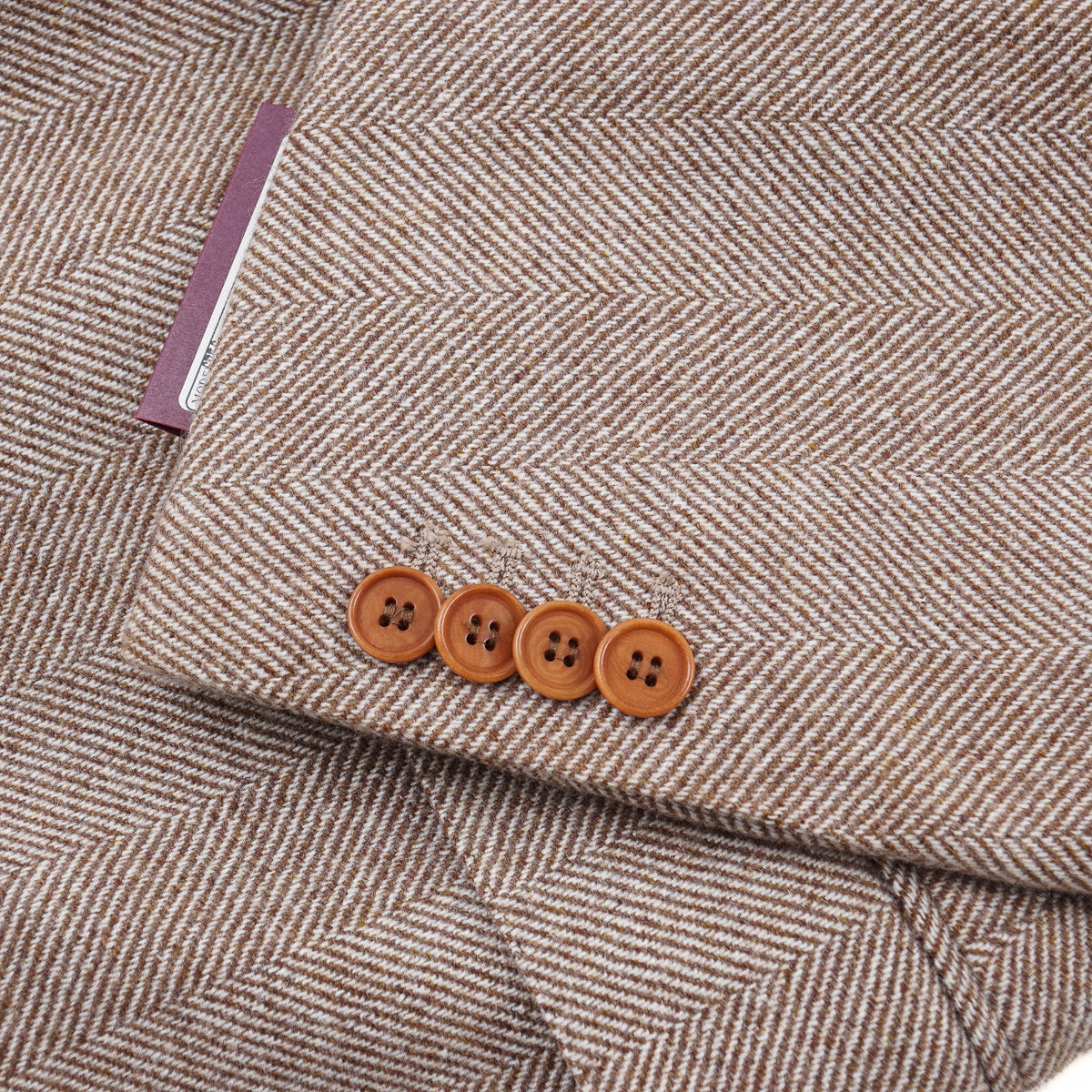 Sartoria Partenopea Herringbone Cashmere Sport Coat