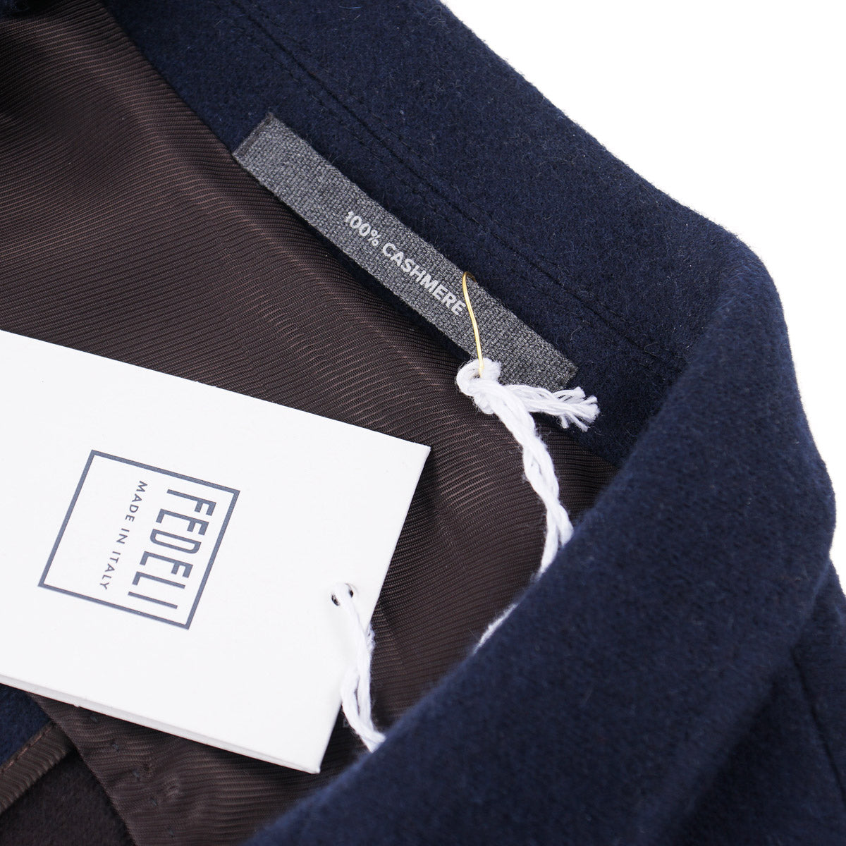 Fedeli Unstructured Flannel Cashmere Blazer