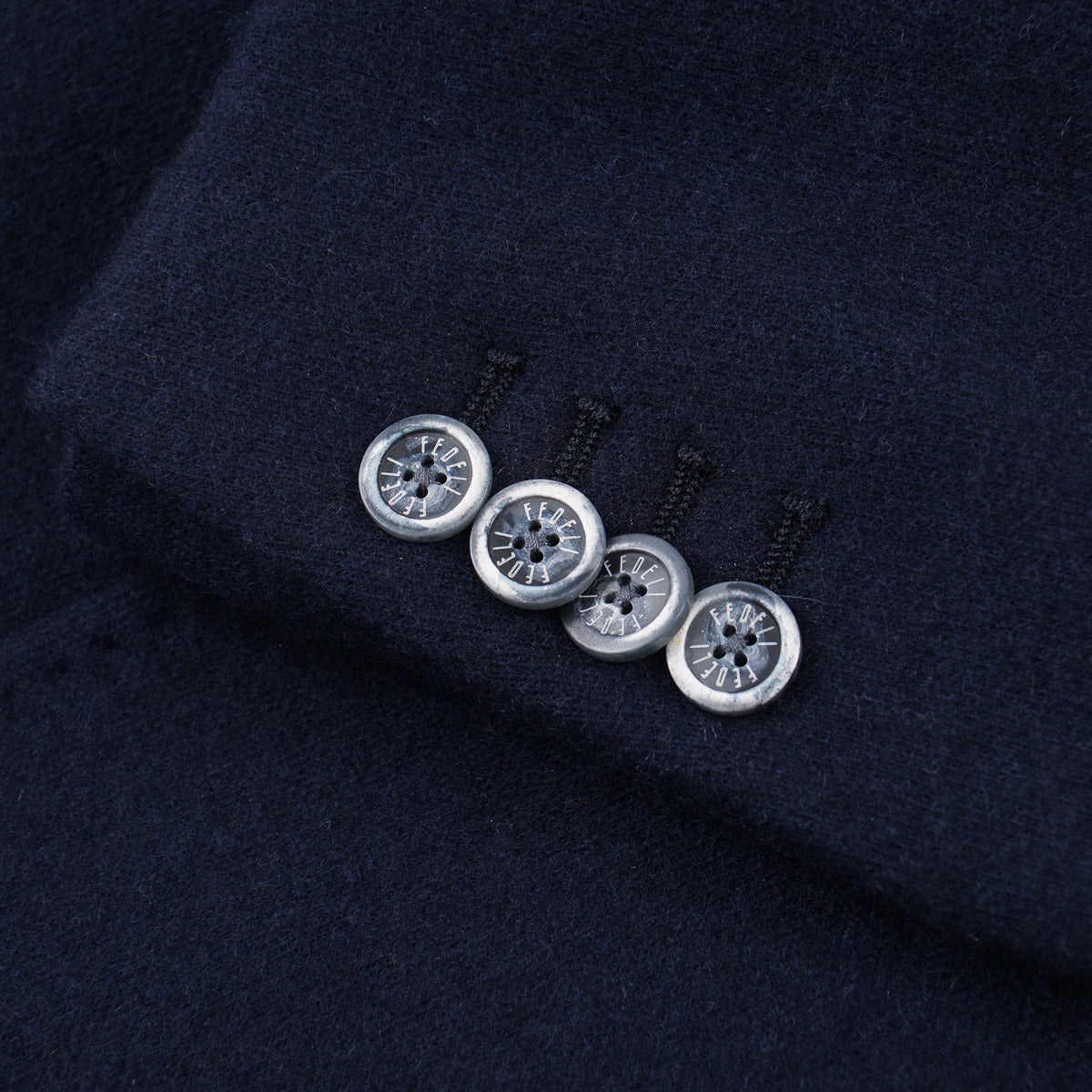 Fedeli Unstructured Flannel Cashmere Blazer