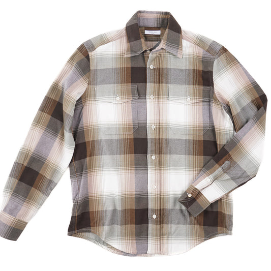 Boglioli Soft Flannel Cotton Overshirt