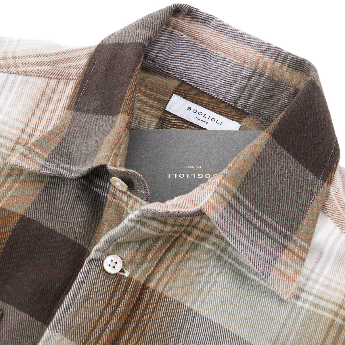 Boglioli Soft Flannel Cotton Overshirt