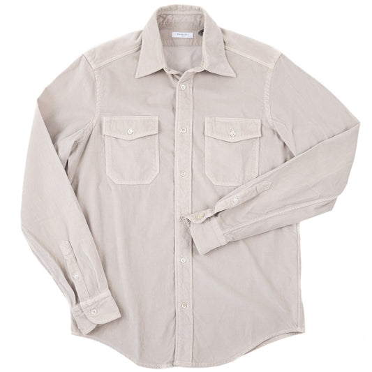 Boglioli Brushed Velvet Cotton Overshirt