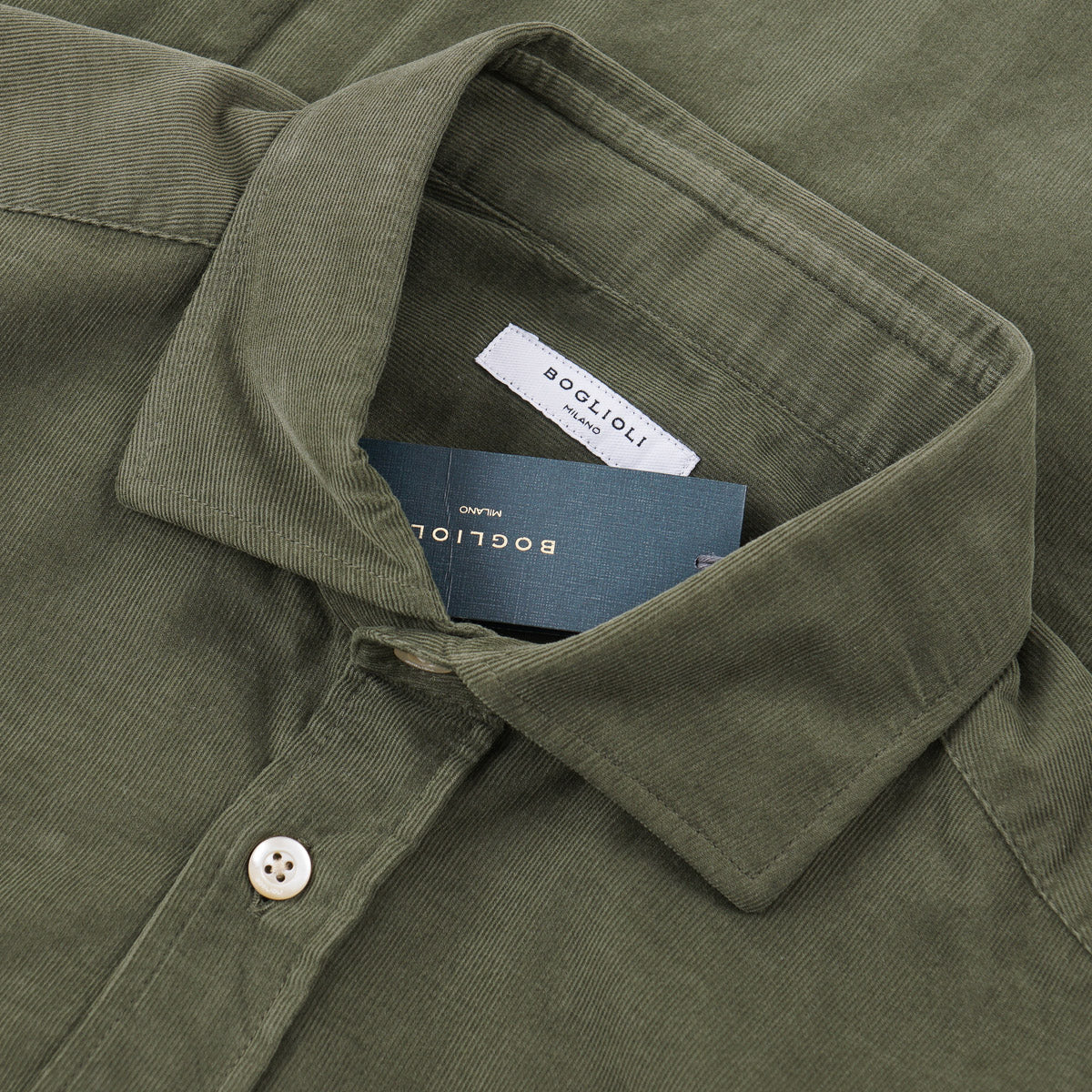 Boglioli Corduroy Cotton Sport Shirt