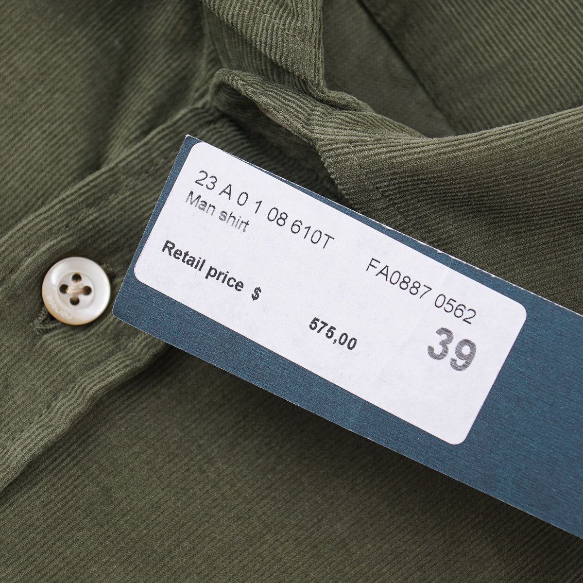 Boglioli Corduroy Cotton Sport Shirt