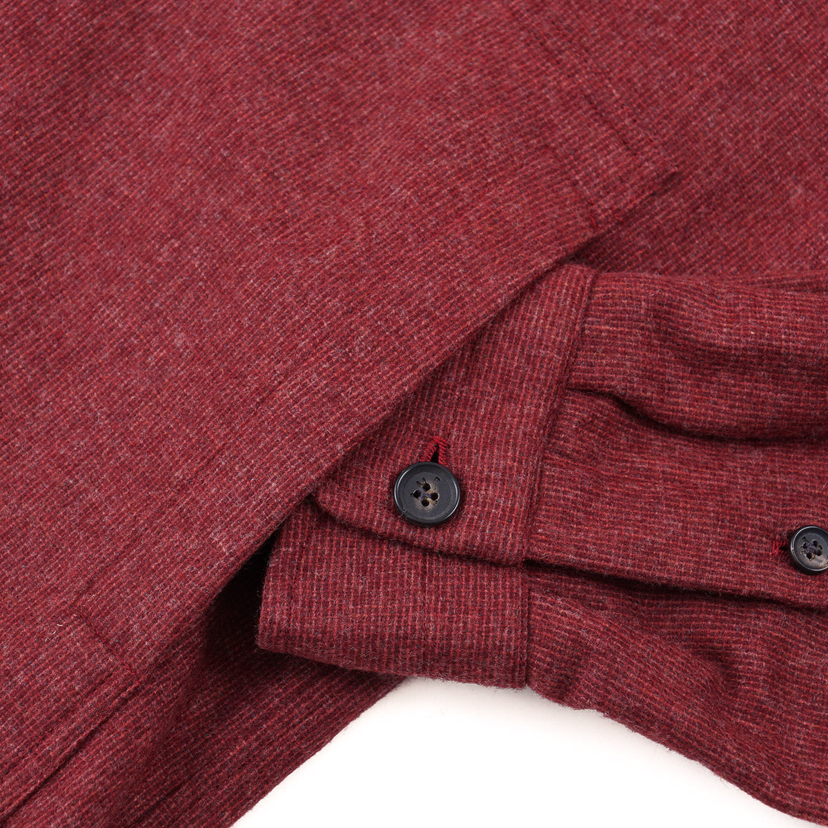 Isaia Flannel Wool-Cashmere Overshirt