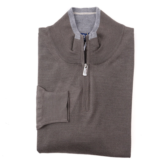 Fedeli Half-Zip Cashmere-Silk Sweater - Top Shelf Apparel