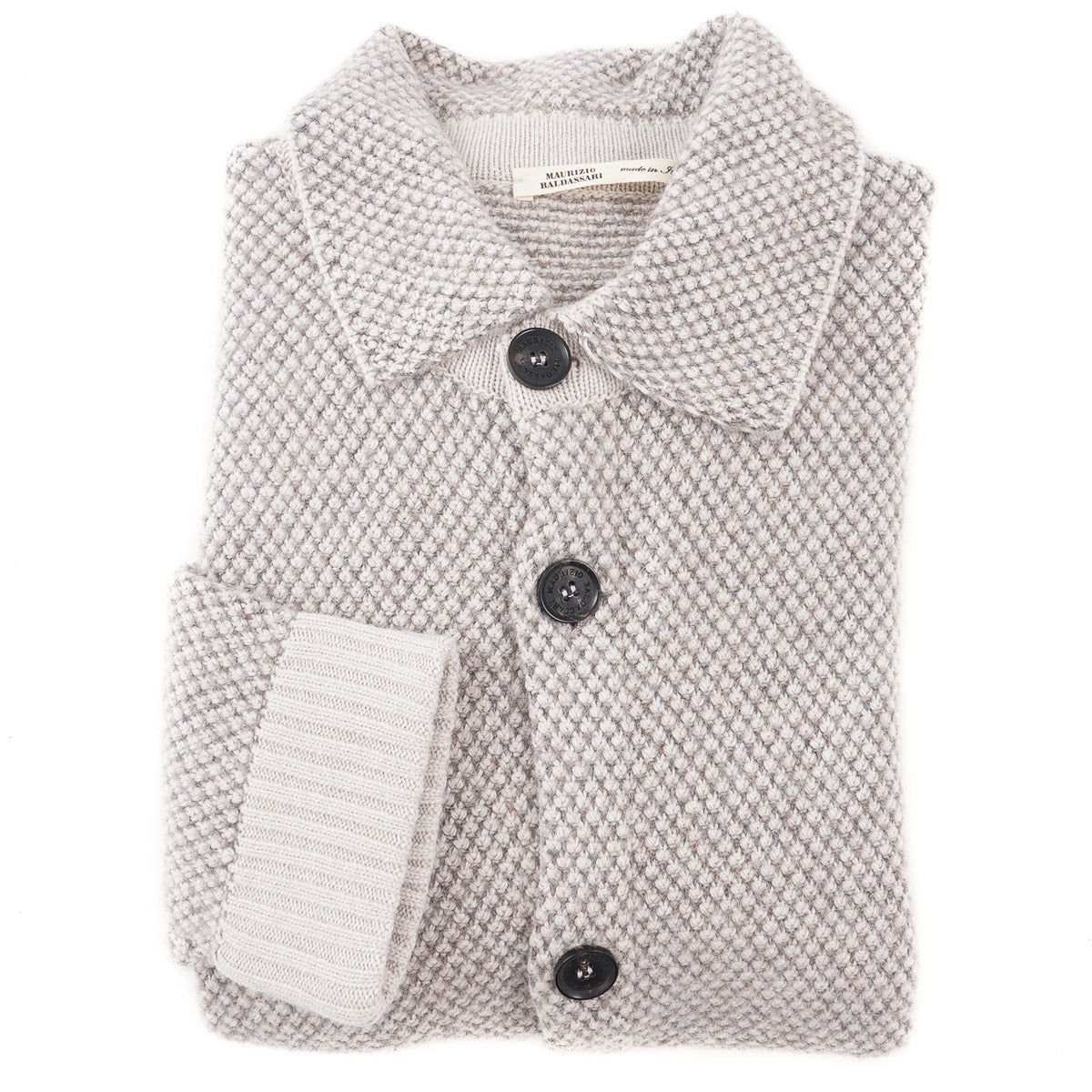 Maurizio Baldassari Knit Wool Sweater-Jacket - Top Shelf Apparel