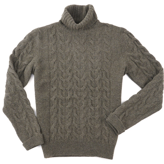 Fedeli Wool-Cashmere Cable Knit Sweater - Top Shelf Apparel