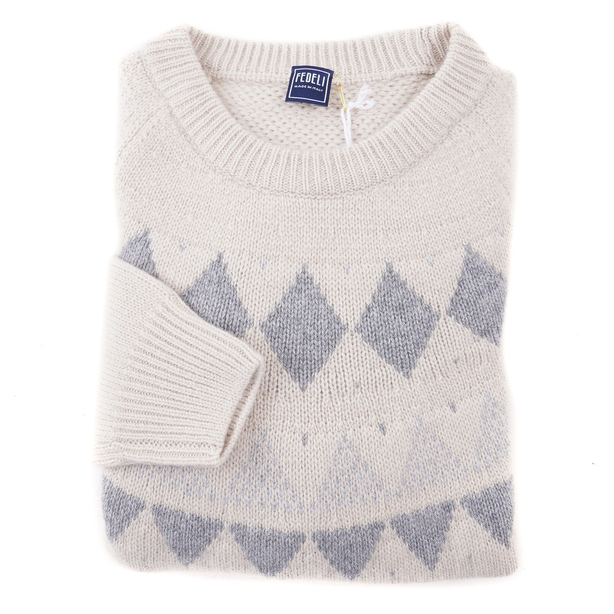 Fedeli Jacquard Knit Cashmere Sweater - Top Shelf Apparel