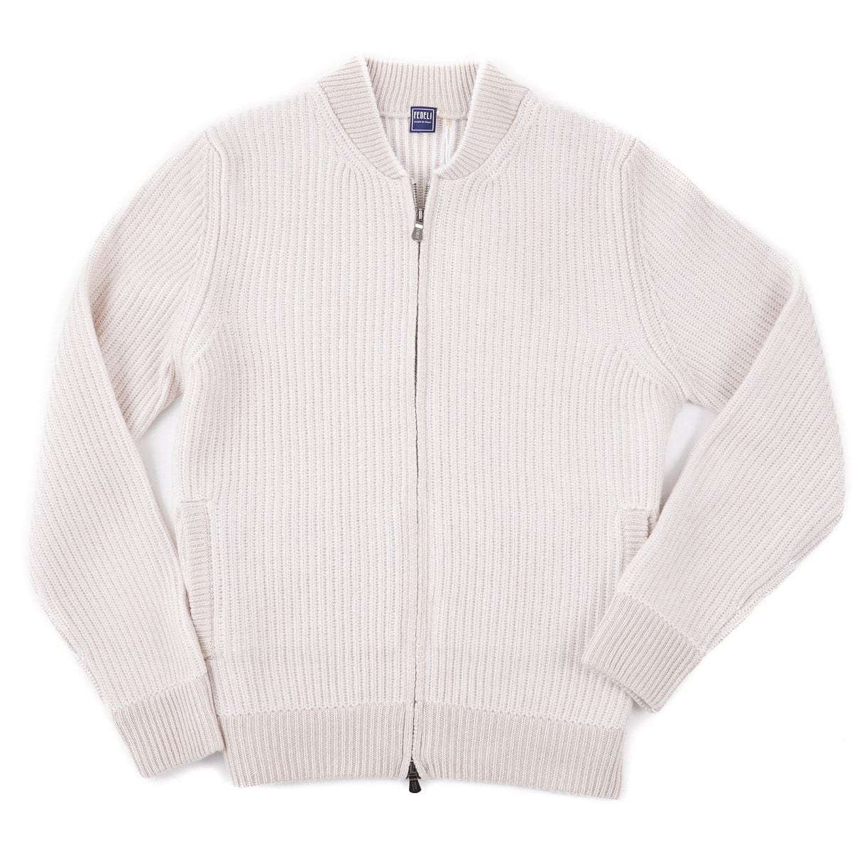 Fedeli Full-Zip Cashmere Sweater-Jacket - Top Shelf Apparel