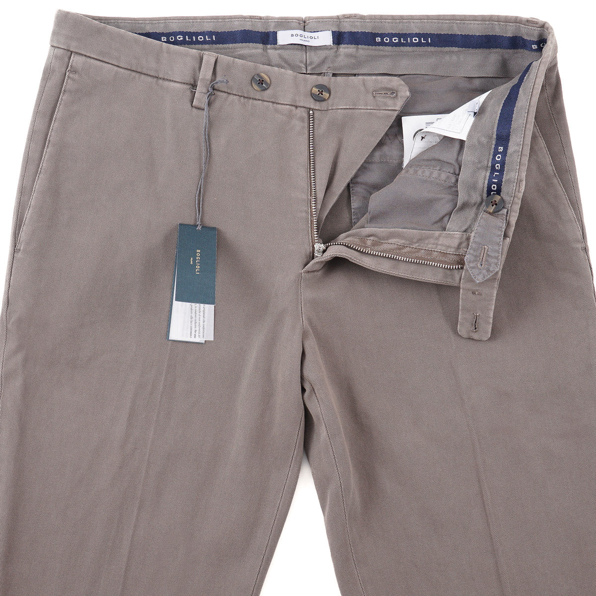 Boglioli Slim-Fit Twill Cotton Pants