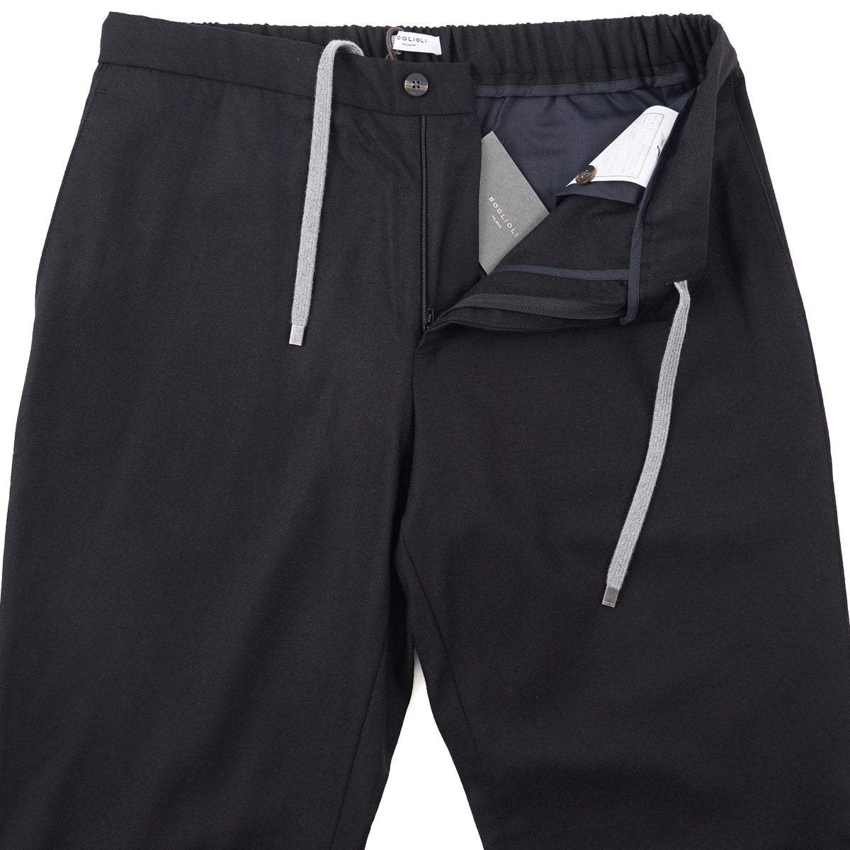 Boglioli Flannel Wool Drawstring Pants