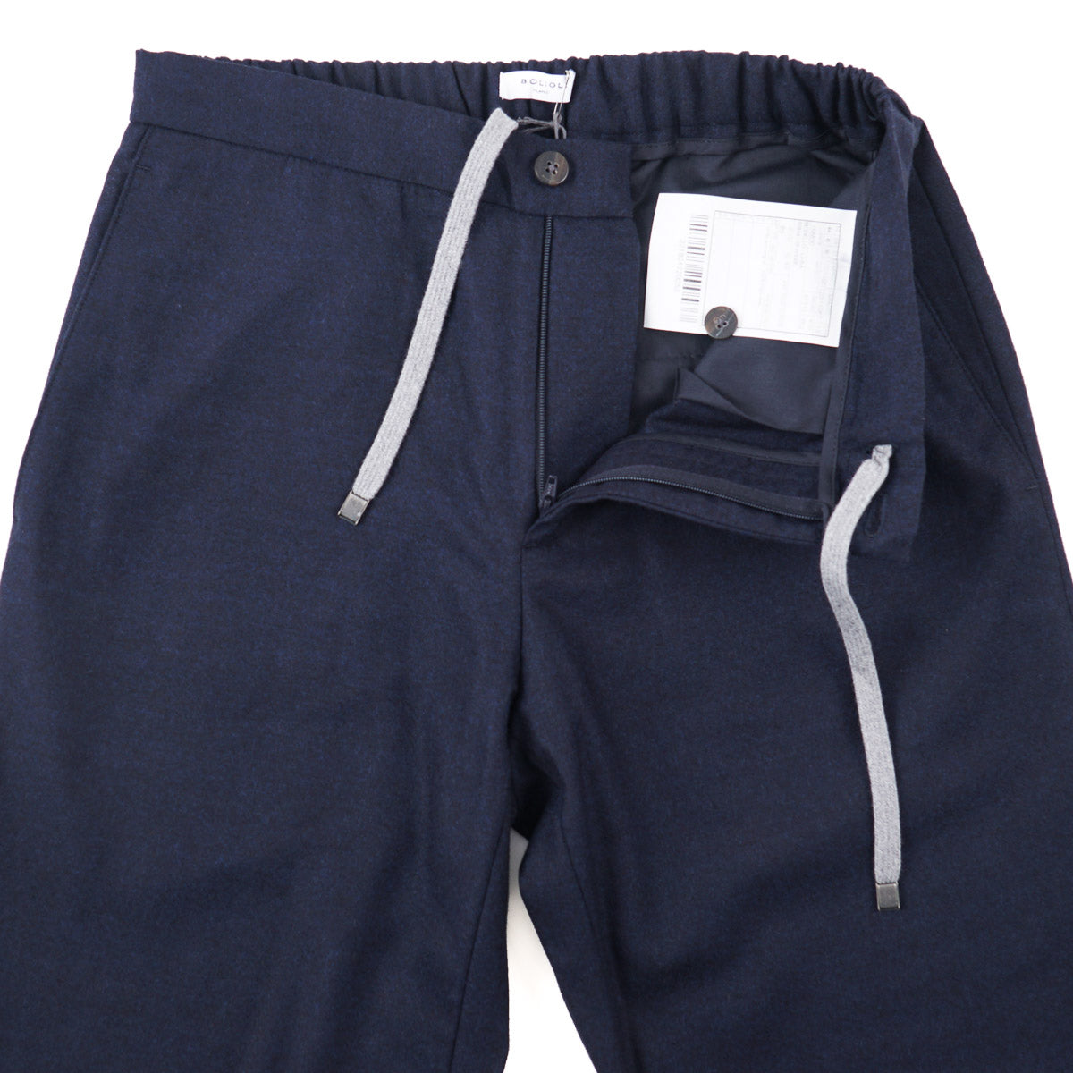 Boglioli Flannel Wool Drawstring Pants