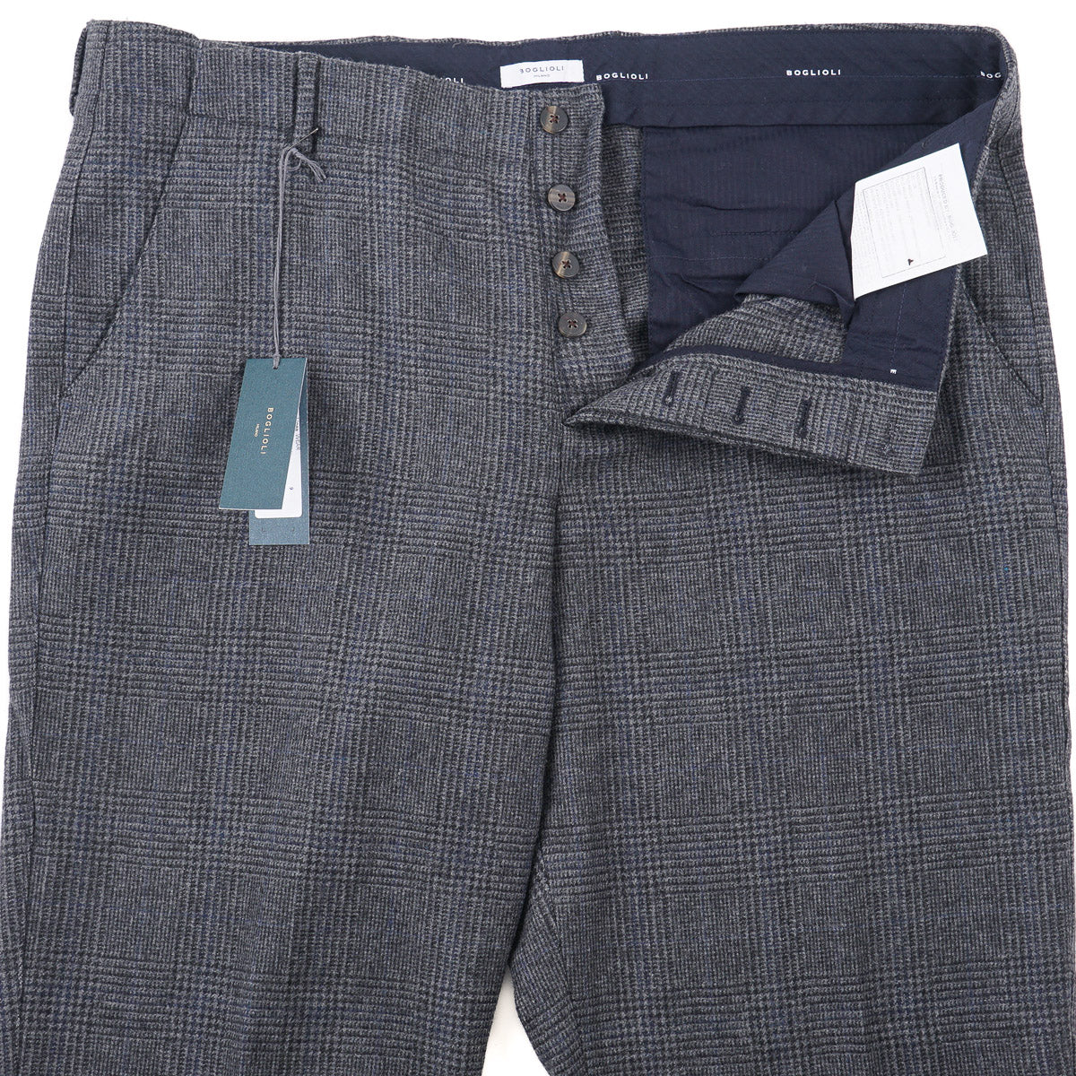 Boglioli Regular-Fit Flannel Wool Pants