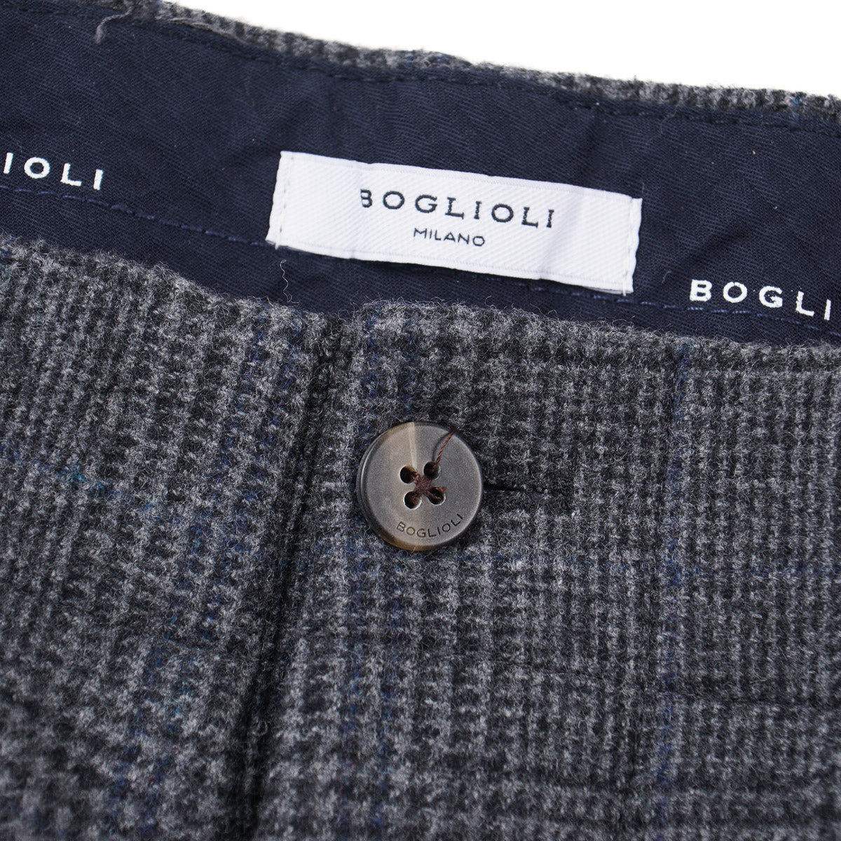 Boglioli Regular-Fit Flannel Wool Pants