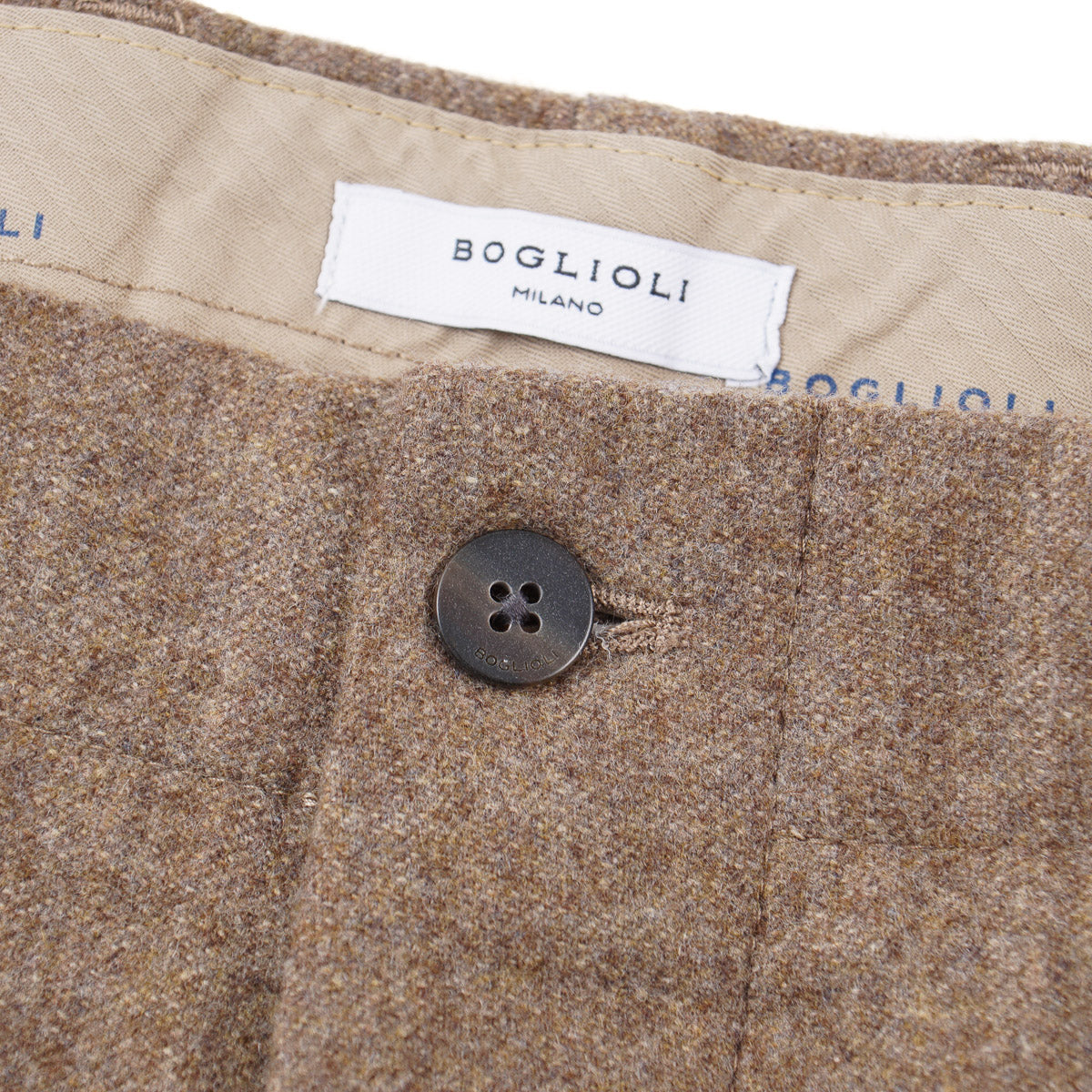 Boglioli Regular-Fit Flannel Wool Pants