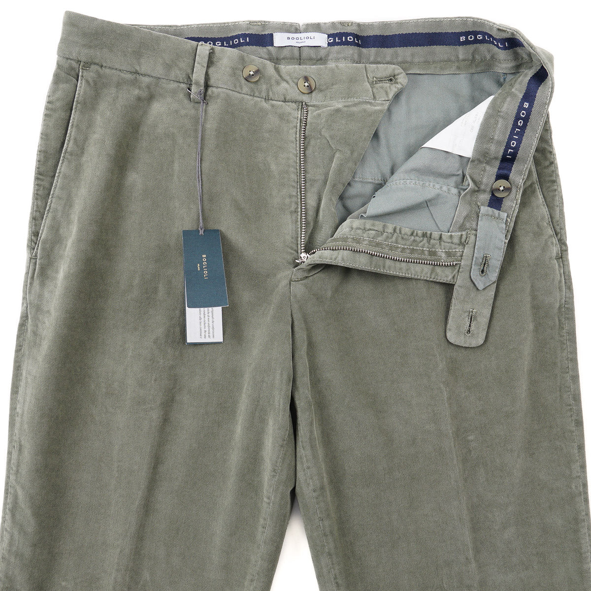 Boglioli Brushed Velvet Cotton Pants