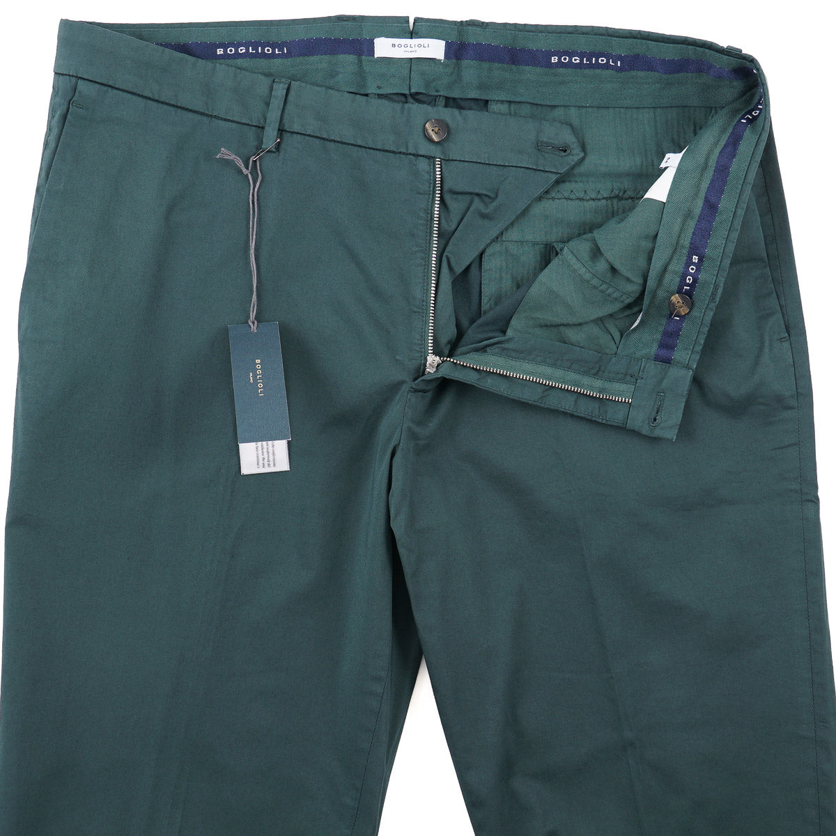 Boglioli Slim-Fit Twill Cotton Pants