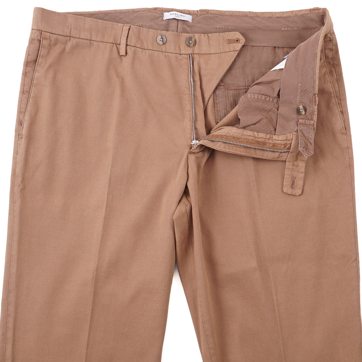 Boglioli Tailored-Fit Woven Cotton Pants