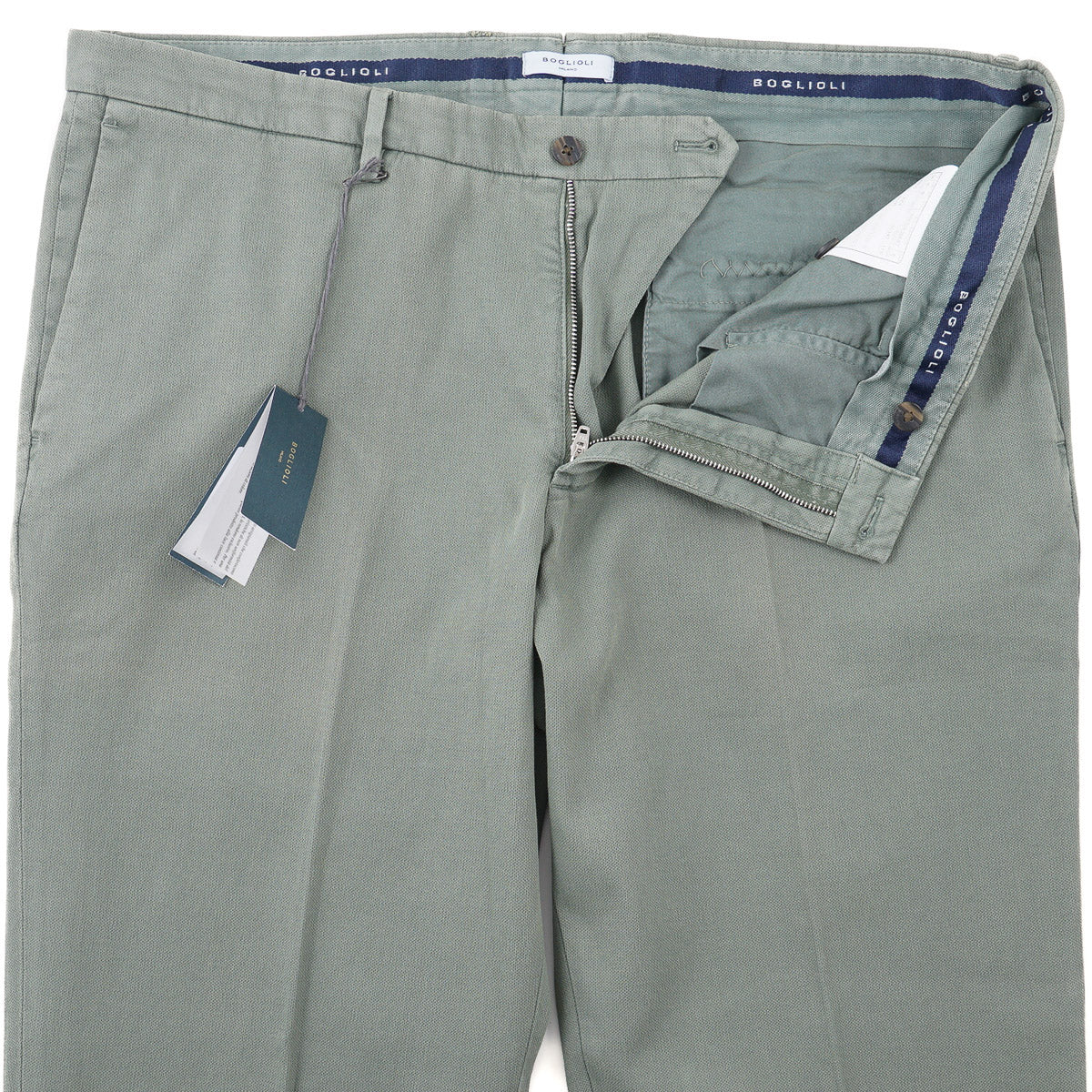 Boglioli Tailored-Fit Woven Cotton Pants