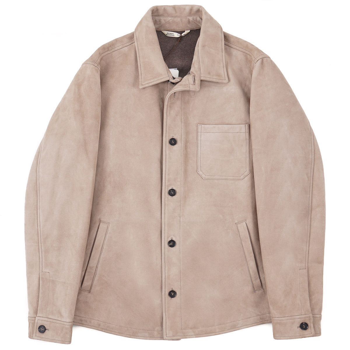 Maurizio Baldassari Cashmere-Lined Suede Jacket - Top Shelf Apparel