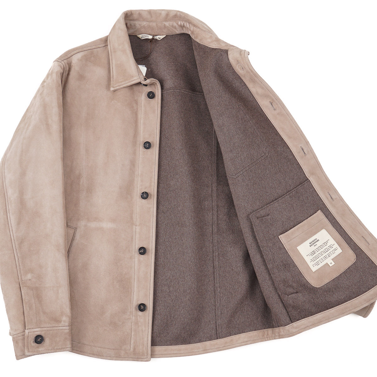 Maurizio Baldassari Cashmere-Lined Suede Jacket - Top Shelf Apparel