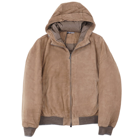 Fedeli Down-Filled Suede Short Parka - Top Shelf Apparel