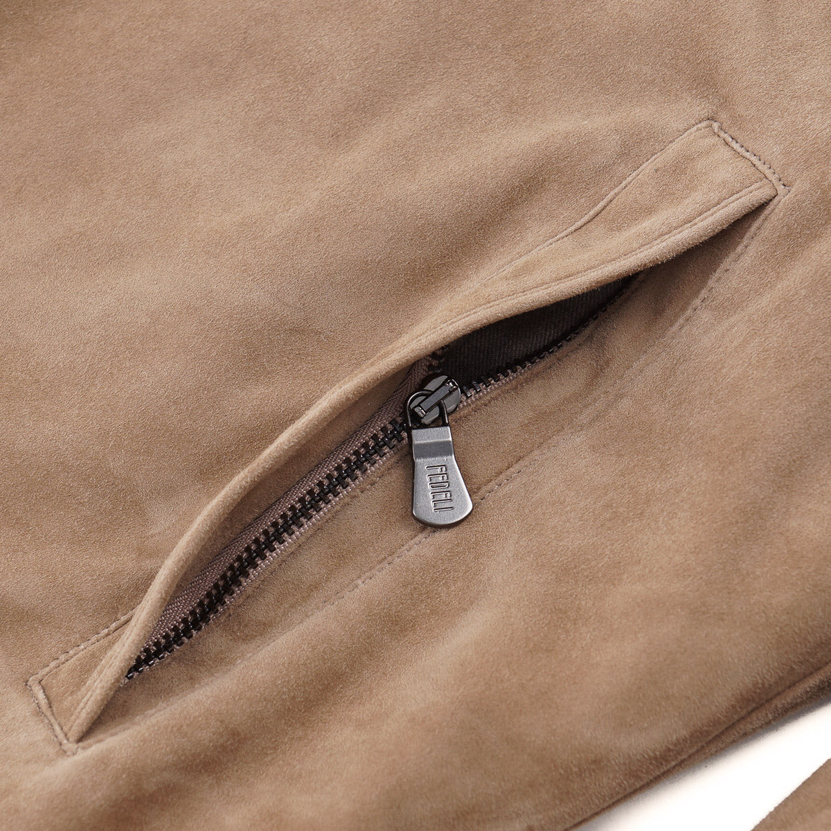 Fedeli Down-Filled Suede Short Parka - Top Shelf Apparel