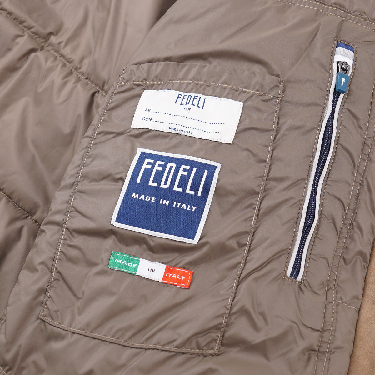 Fedeli Down-Filled Suede Short Parka - Top Shelf Apparel