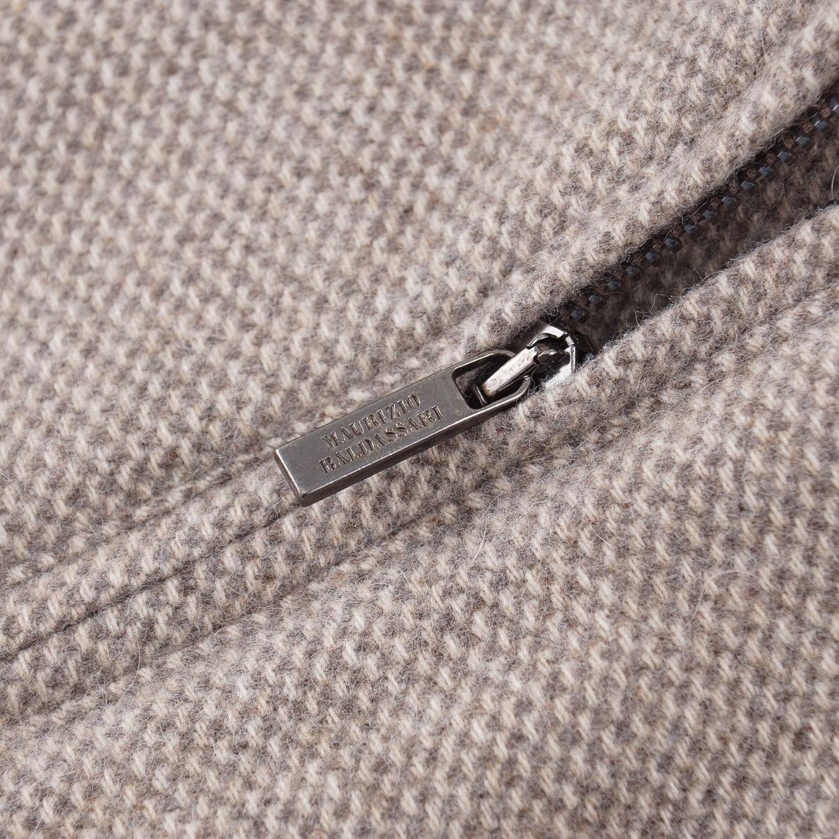 Maurizio Baldassari Wool-Cashmere Zip Jacket - Top Shelf Apparel