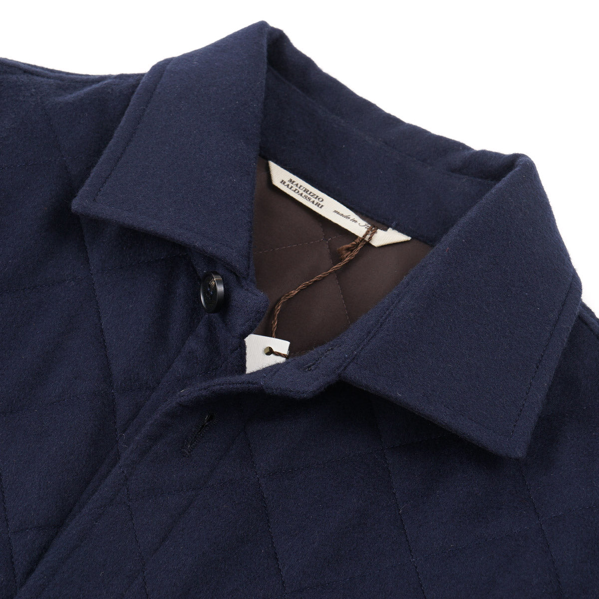 Maurizio Baldassari Quilted Cashmere Overshirt - Top Shelf Apparel