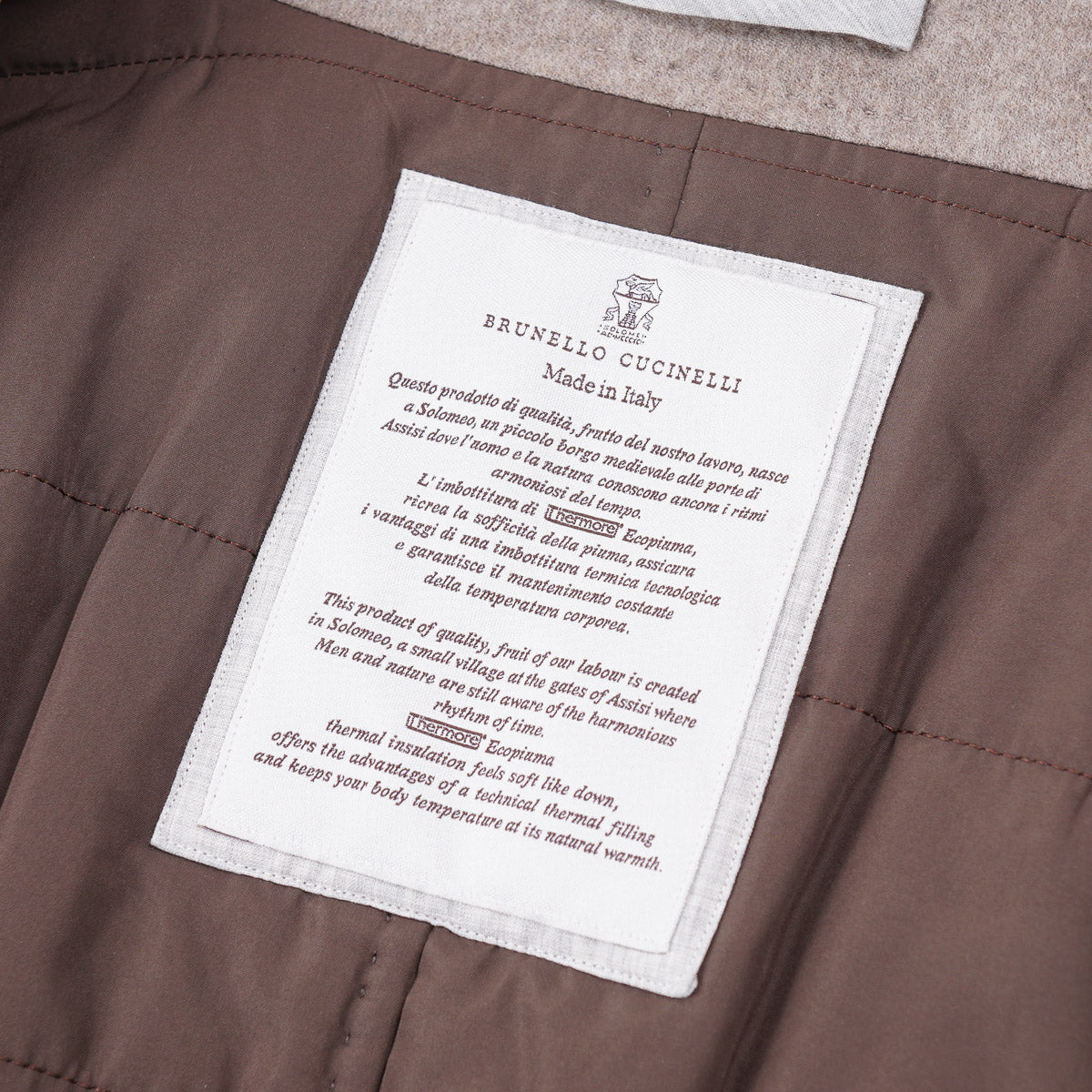 Brunello Cucinelli Insulated Wool-Cashmere Overcoat - Top Shelf Apparel